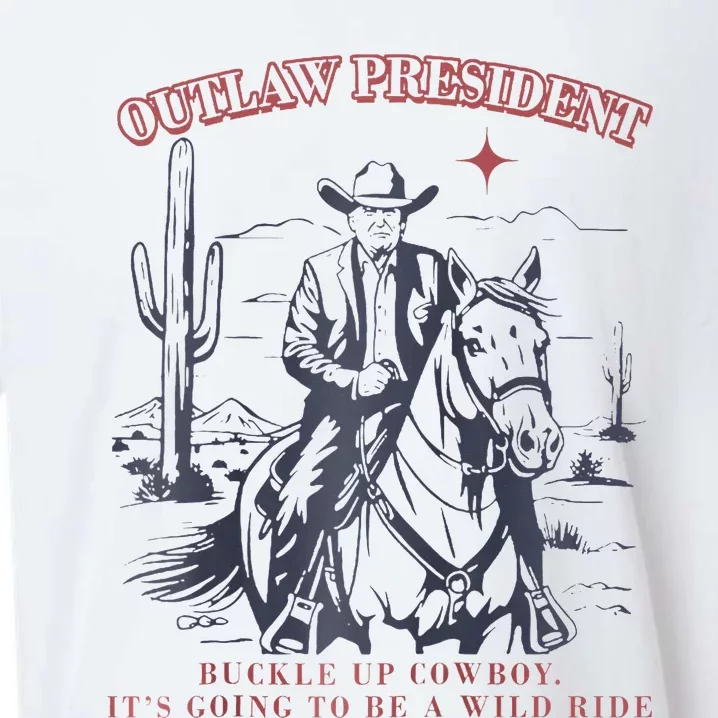 The Outlaw President Buckle Cowboy ItS Going To Be A Wild Raglan Sueded Cloud Jersey T-Shirt