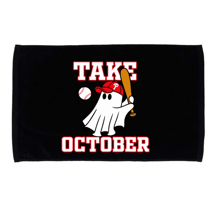 Take October Philadelphia Ghost Baseball Halloween Microfiber Hand Towel