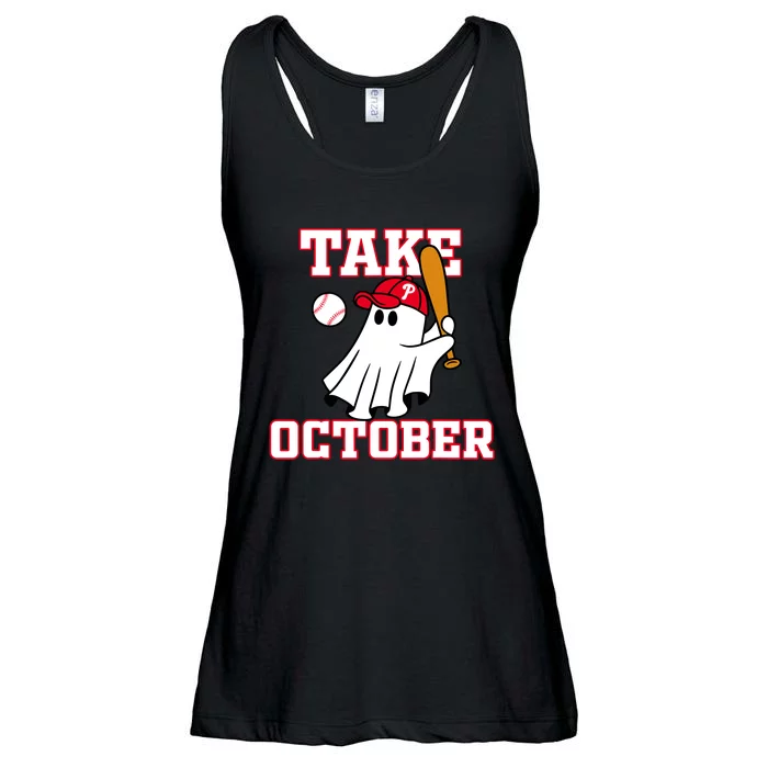 Take October Philadelphia Ghost Baseball Ladies Essential Flowy Tank