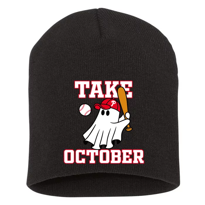 Take October Philadelphia Ghost Baseball Short Acrylic Beanie