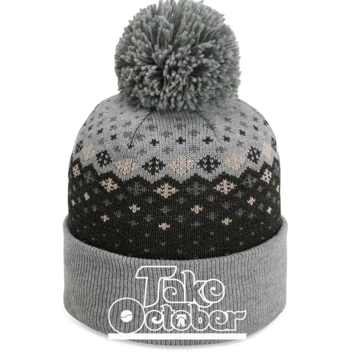 Take October Philadelphia The Baniff Cuffed Pom Beanie