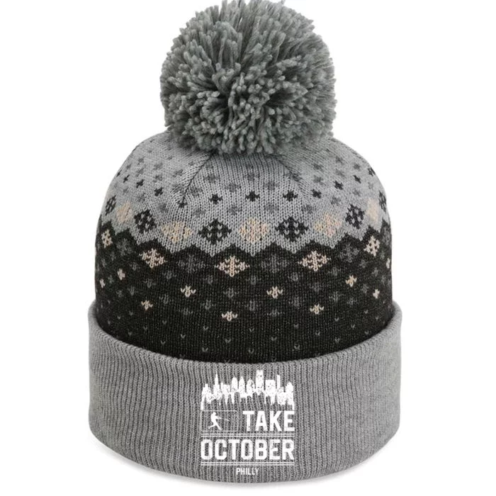 Take October Philadelphia The Baniff Cuffed Pom Beanie