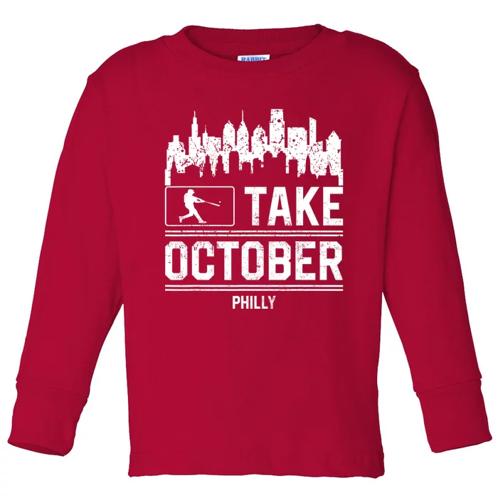 Take October Philadelphia Toddler Long Sleeve Shirt