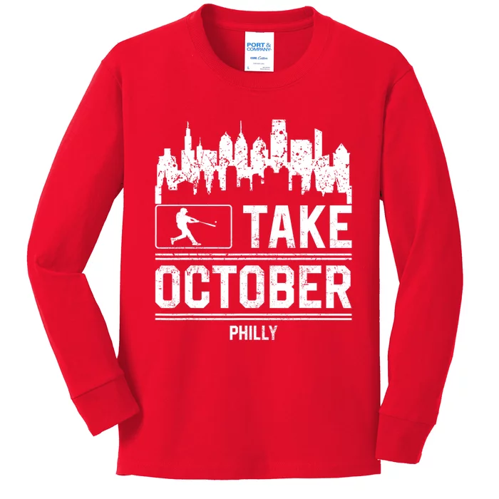 Take October Philadelphia Kids Long Sleeve Shirt