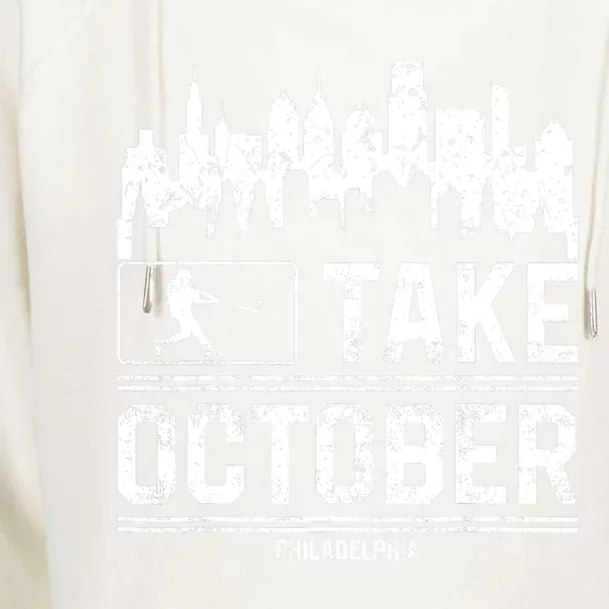 Take October Philadelphia Womens Funnel Neck Pullover Hood