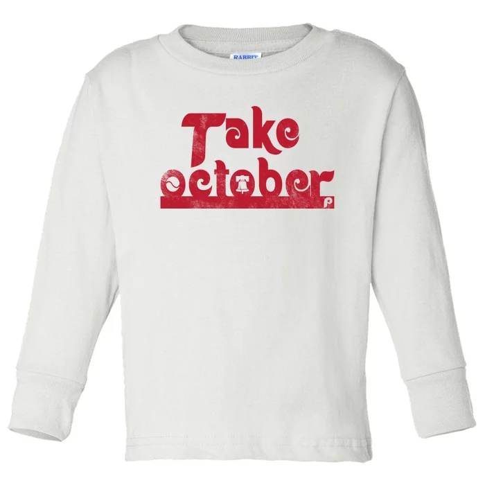 Take October Philadelphia Toddler Long Sleeve Shirt