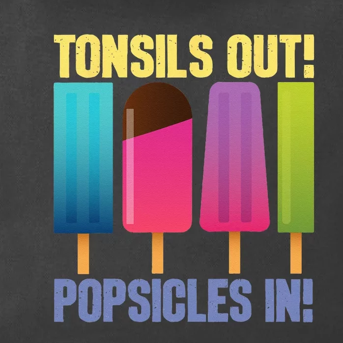 Tonsils Out Popsicles In Tonsillectomy Removal Surgery Zip Tote Bag