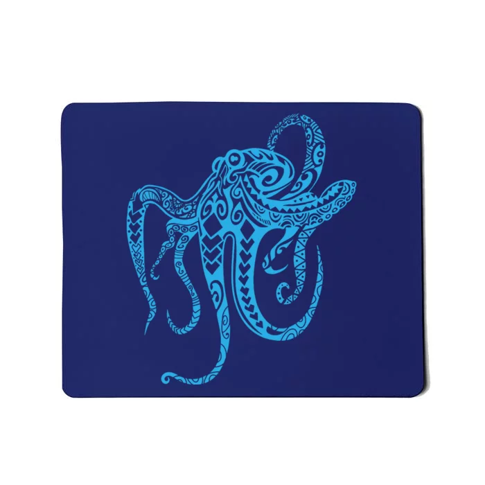 Tribal Octopus Polynesian Tribal Octopus Mousepad