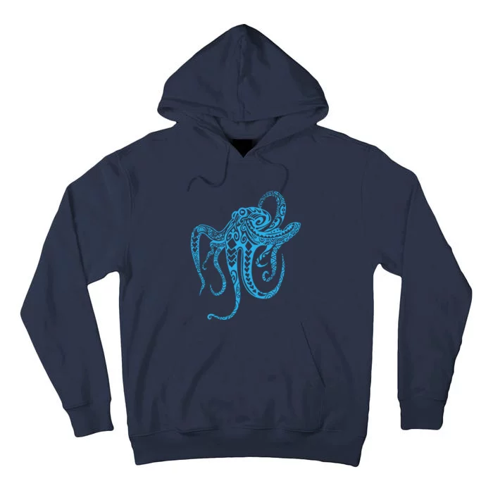 Tribal Octopus Polynesian Tribal Octopus Tall Hoodie