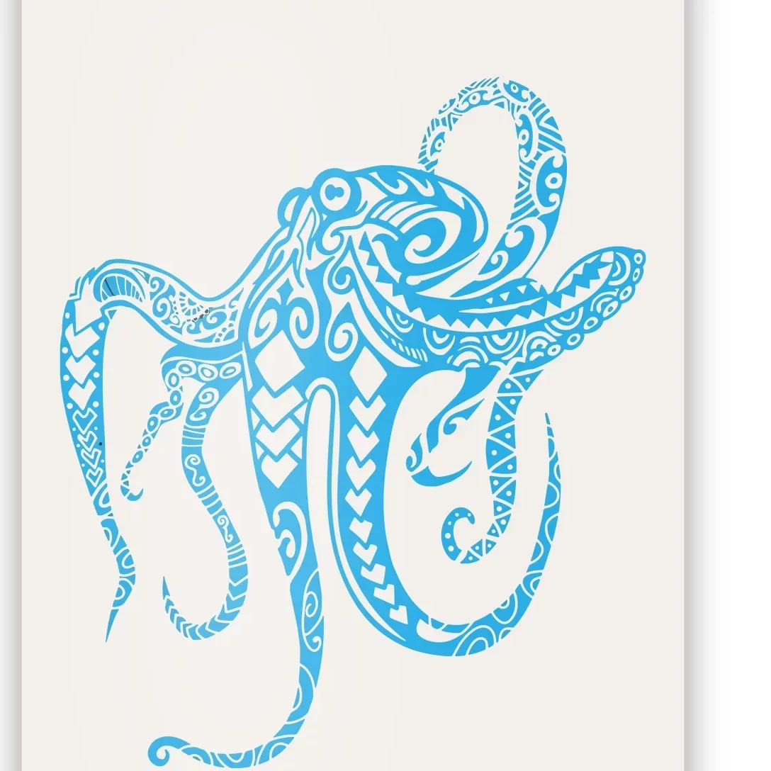 Tribal Octopus Polynesian Tribal Octopus Poster