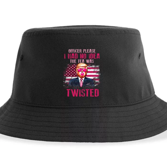 Trump Officer Please I Had No Idea The Tea Was Twisted Sustainable Bucket Hat