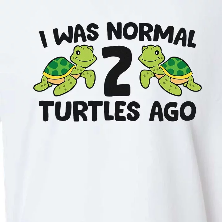 Turtle Owner Pet Turtle I Was Normal 2 Turtles Ago Sueded Cloud Jersey T-Shirt