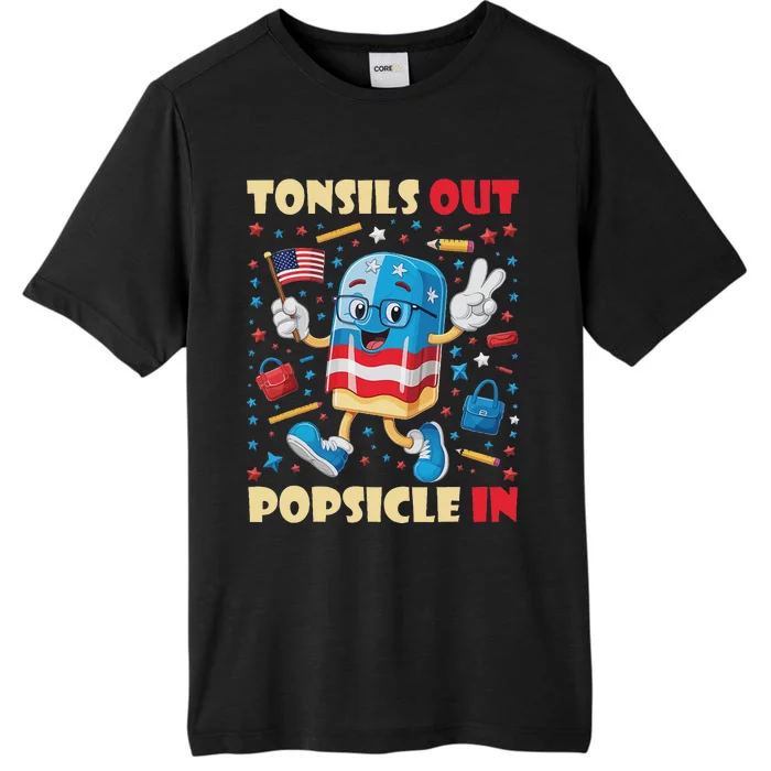 Tonsils Out Popsicles In Patriotic Usa Flag 4th Of July ChromaSoft Performance T-Shirt