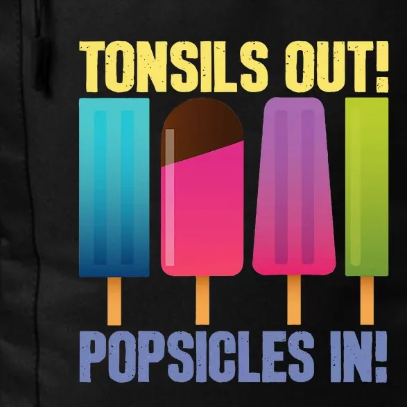 Tonsils Out Popsicles In Tonsillectomy Removal Surgery Daily Commute Backpack