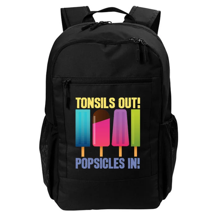 Tonsils Out Popsicles In Tonsillectomy Removal Surgery Daily Commute Backpack