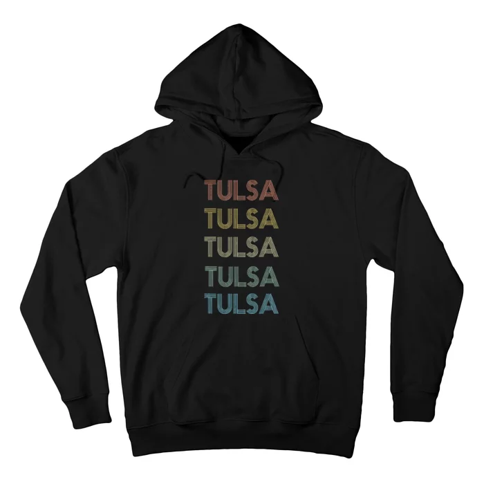 Tulsa Oklahoma Pride Vintage State Ok Retro 70s Hoodie