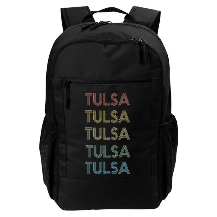 Tulsa Oklahoma Pride Vintage State Ok Retro 70s Daily Commute Backpack