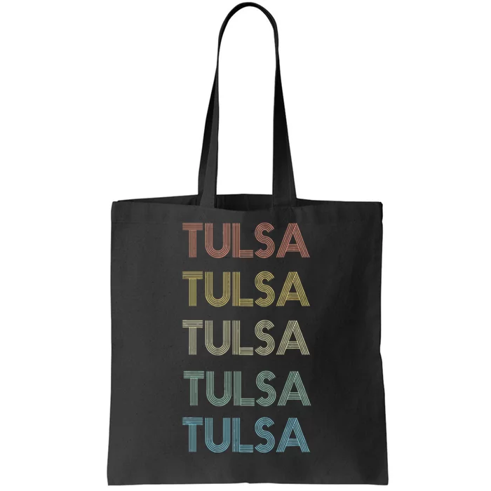 Tulsa Oklahoma Pride Vintage State Ok Retro 70s Tote Bag