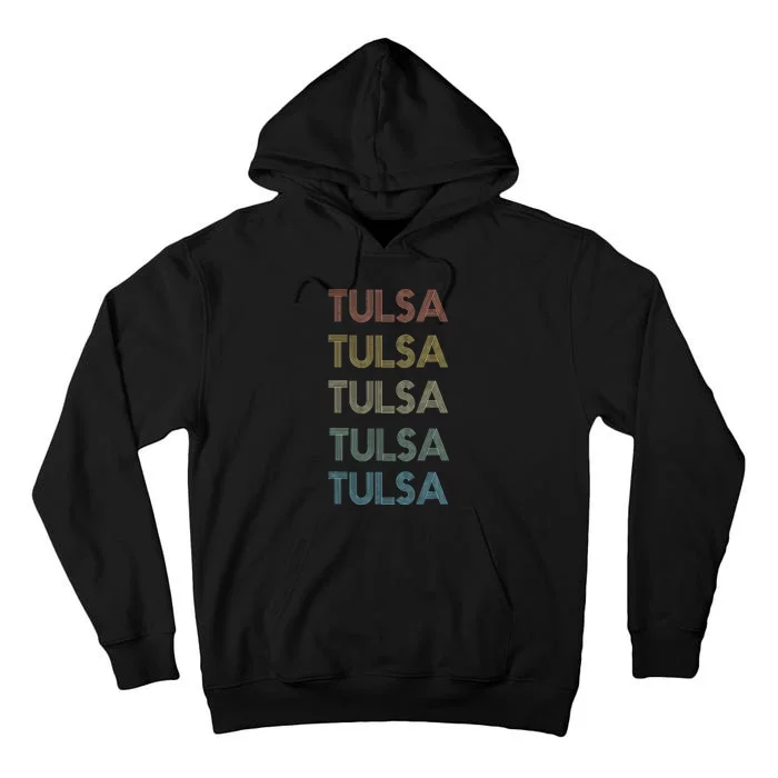 Tulsa Oklahoma Pride Vintage State Ok Retro 70s Tall Hoodie