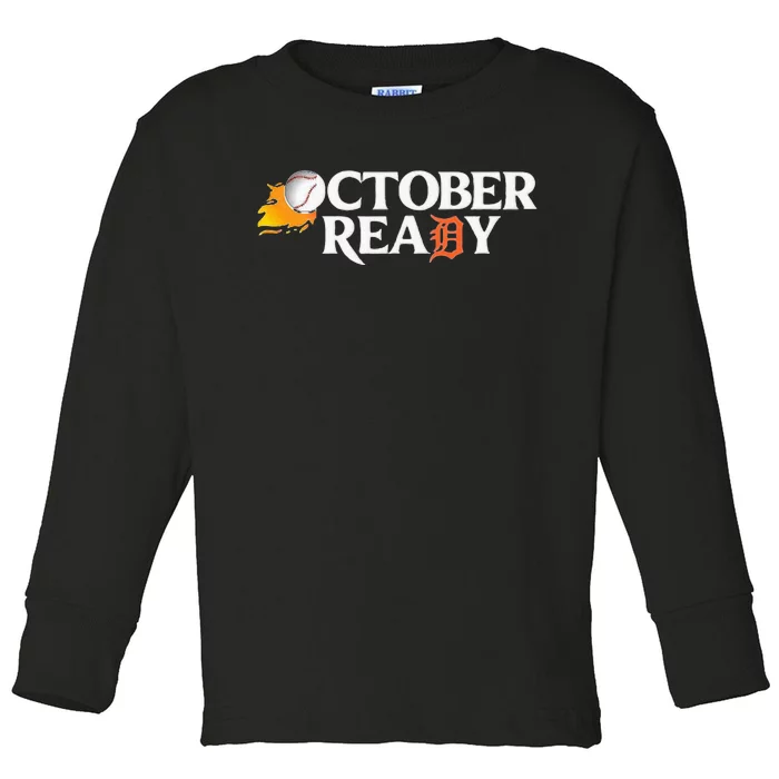 Tigers October Ready Toddler Long Sleeve Shirt