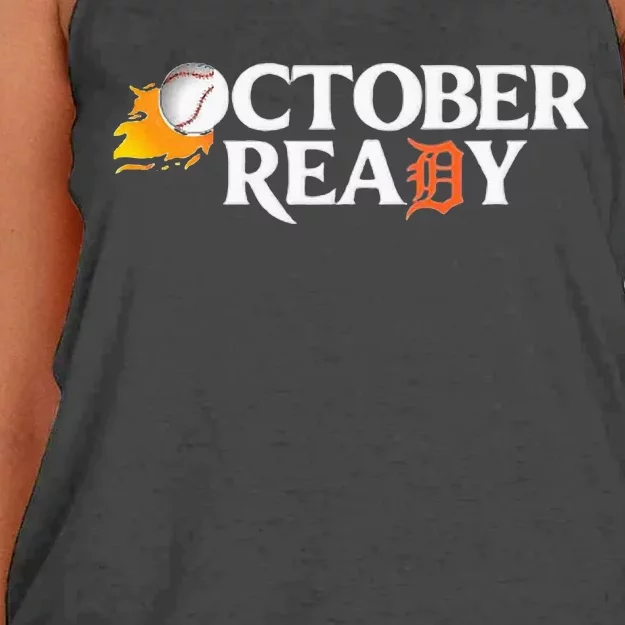 Tigers October Ready Women's Knotted Racerback Tank