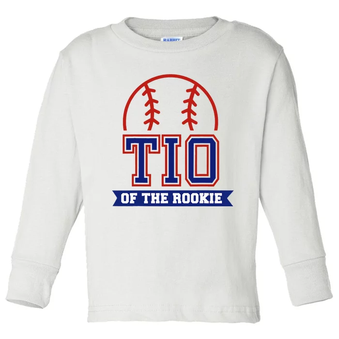 Tio of Rookie 1st Birthday Baseball Theme Matching Party Toddler Long Sleeve Shirt