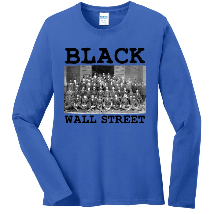 Tulsa Oklahoma Retro Black History Month Black Wall Street Cute Gift Ladies Long Sleeve Shirt