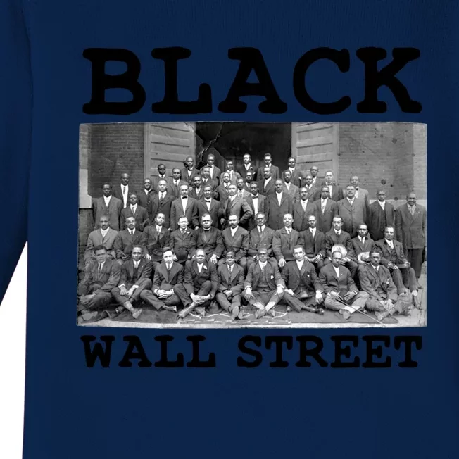 Tulsa Oklahoma Retro Black History Month Black Wall Street Cute Gift Baby Long Sleeve Bodysuit