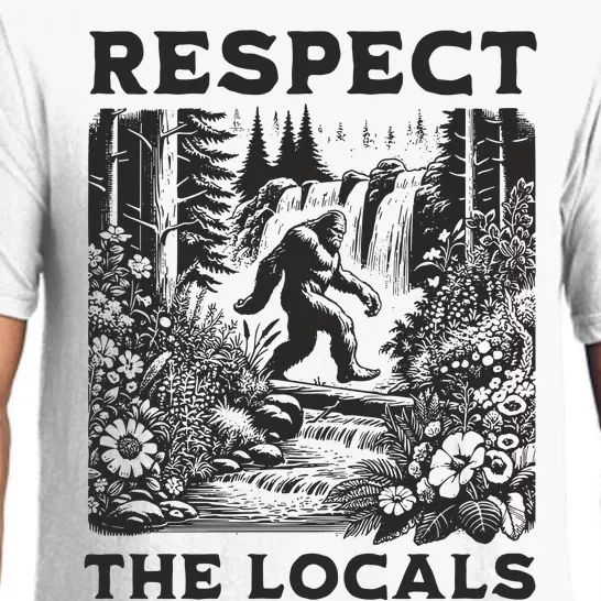 The Original! Respect The Locals Bigfoot Pajama Set