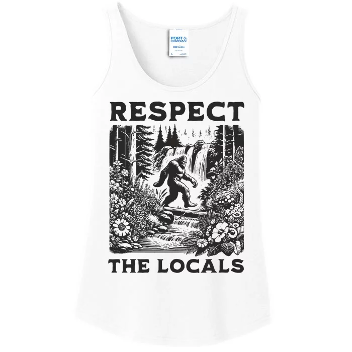 The Original! Respect The Locals Bigfoot Ladies Essential Tank