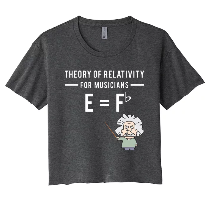 Theory Of Relativity For Musicians Classical Music Gift Idea Women's Crop Top Tee