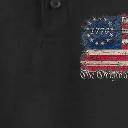 The Original Rebel Flag USA America 1776 US 4th Of July Dry Zone Grid Performance Polo