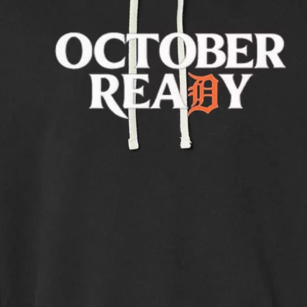 Tigers October Ready October Tiger Letter D Ready Garment-Dyed Fleece Hoodie