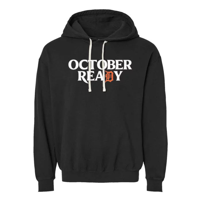 Tigers October Ready October Tiger Letter D Ready Garment-Dyed Fleece Hoodie