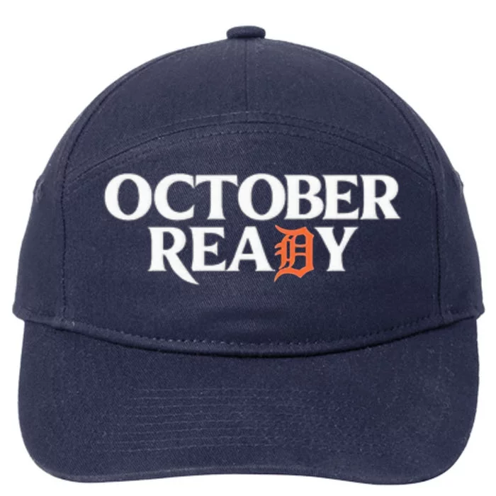 Tigers October Ready October Tiger Letter D Ready 7-Panel Snapback Hat