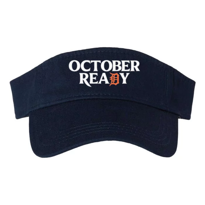 Tigers October Ready October Tiger Letter D Ready Valucap Bio-Washed Visor