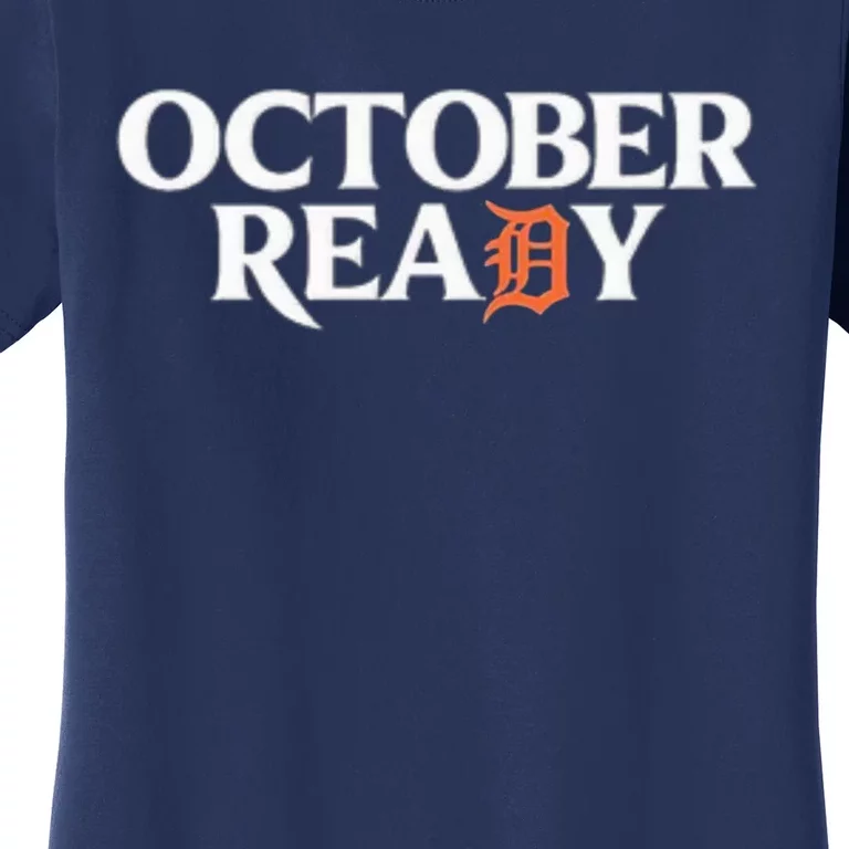 Tigers October Ready October Tiger Letter D Ready Women's T-Shirt