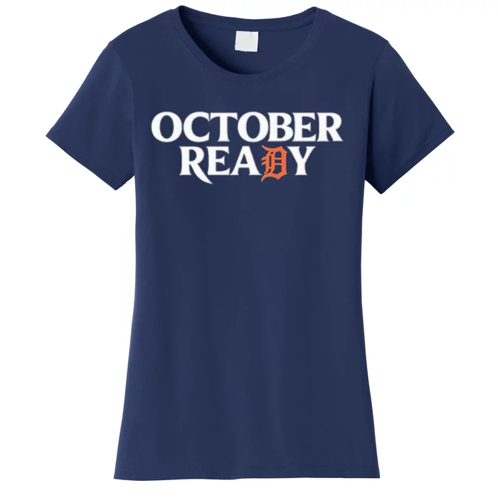 Tigers October Ready October Tiger Letter D Ready Women's T-Shirt