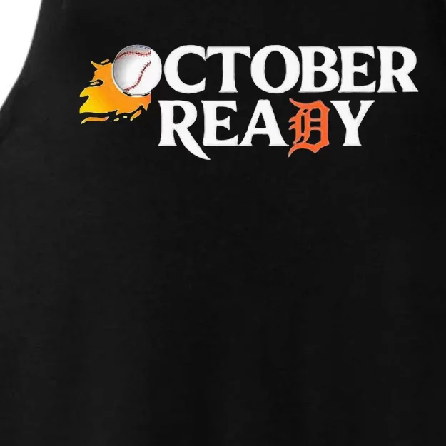 Tigers October Ready Ladies Tri-Blend Wicking Tank