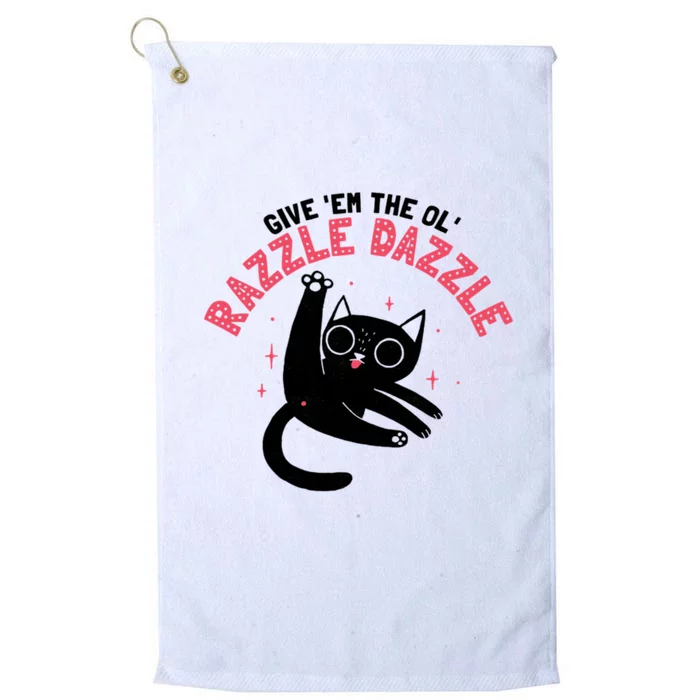 The Ol' Razzle Dazzle Cat Platinum Collection Golf Towel