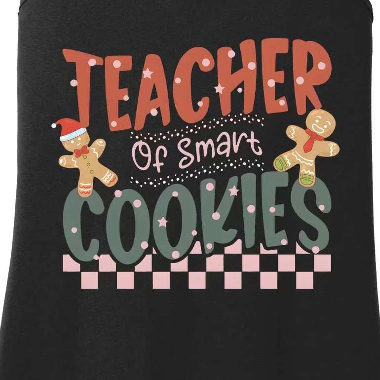 Teacher Of Smart Cookies Christmas Ladies Essential Tank