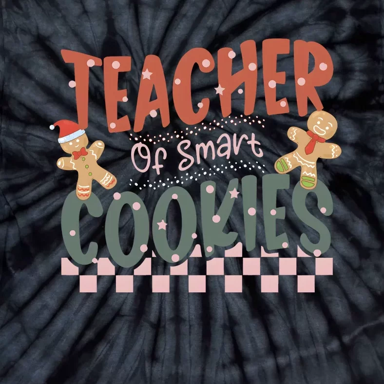 Teacher Of Smart Cookies Christmas Tie-Dye T-Shirt