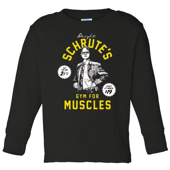 The Office Schrutes Gym Toddler Long Sleeve Shirt