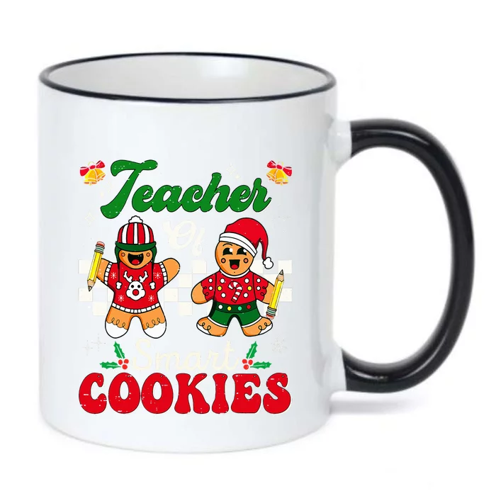 Teacher of Smart Cookies Gingerbread Christmas Teachers Black Color Changing Mug