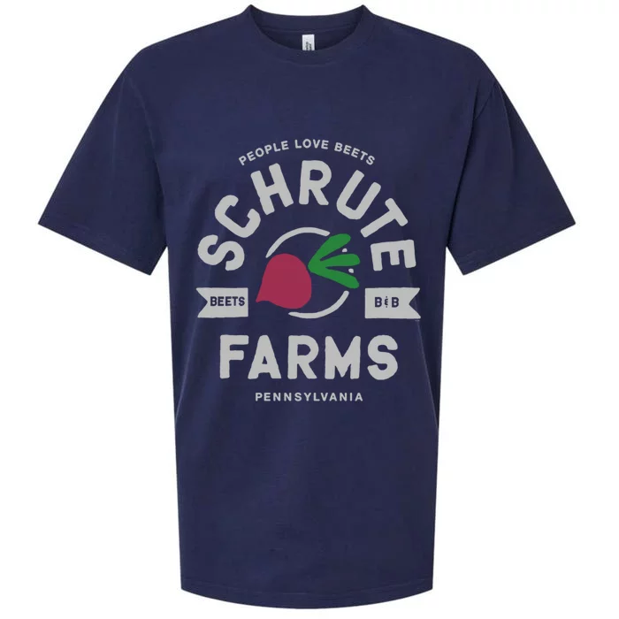 The Office Schrute Farms Logo Great Gift Sueded Cloud Jersey T-Shirt