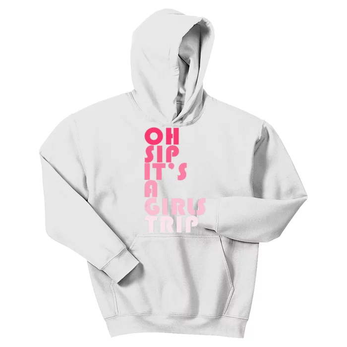 Trip Oh Sip It's A Trip Vacation Group Matching Kids Hoodie