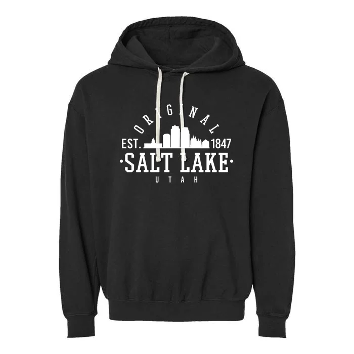 The Original Salt Lake City Utah 1847 Garment-Dyed Fleece Hoodie