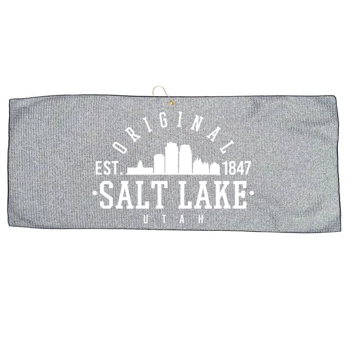 The Original Salt Lake City Utah 1847 Large Microfiber Waffle Golf Towel