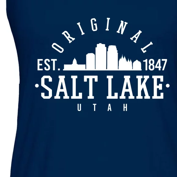 The Original Salt Lake City Utah 1847 Ladies Essential Flowy Tank