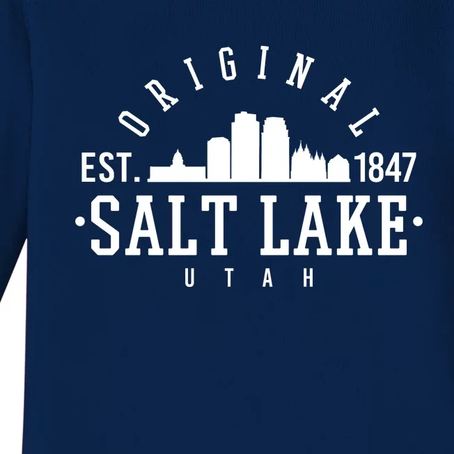 The Original Salt Lake City Utah 1847 Baby Long Sleeve Bodysuit